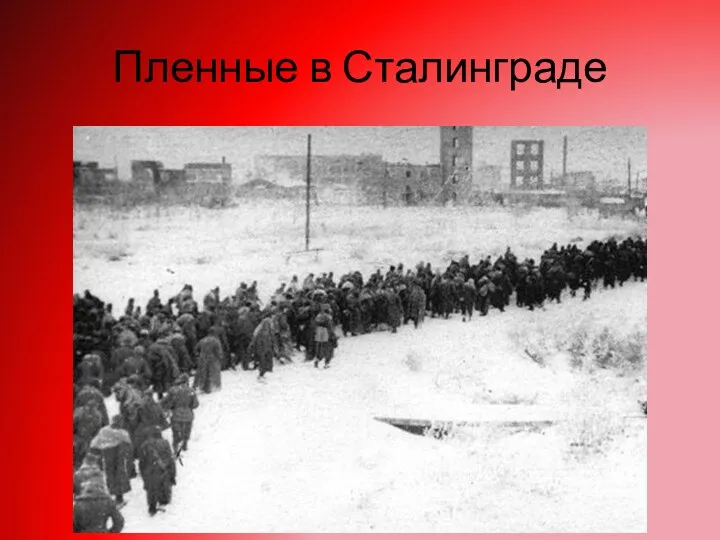 Пленные в Сталинграде