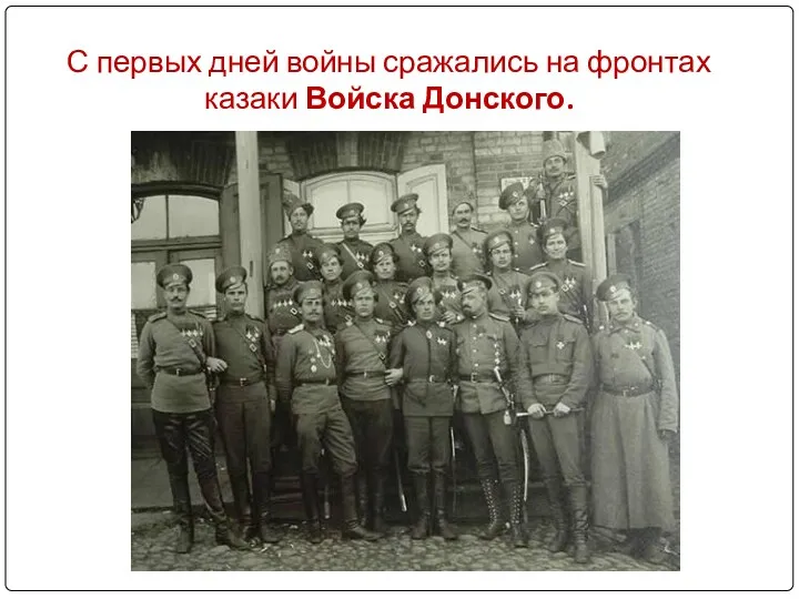 С первых дней войны сражались на фронтах казаки Войска Донского.