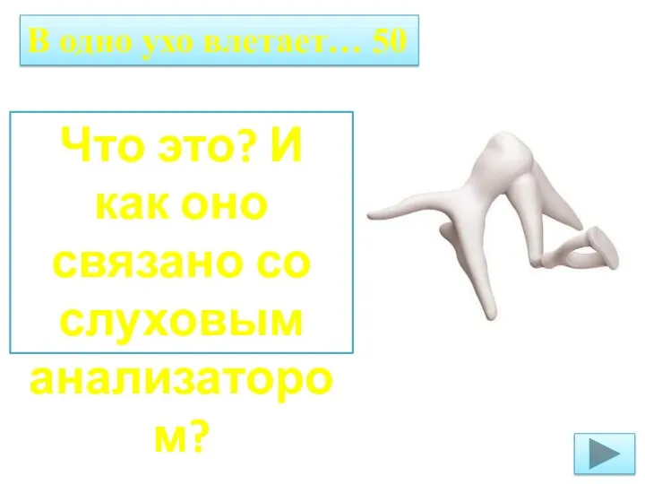 В одно ухо влетает… 50 Что это? И как оно связано со слуховым анализатором?