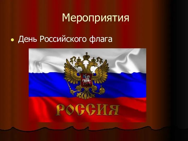 Мероприятия День Российского флага