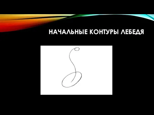 Начальные контуры лебедя