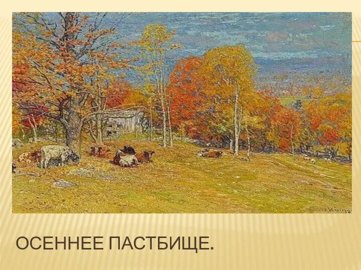 Осеннее пастбище.