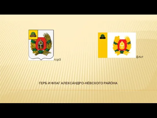 Герб и флаг Алекса́ндро-Не́вского райо́на