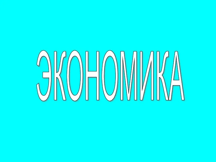 ЭКОНОМИКА