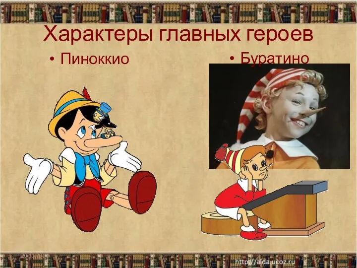 Характеры главных героев Пиноккио Буратино