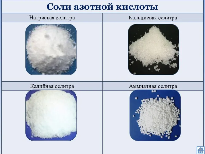 Соли азотной кислоты Карташова Л.А.