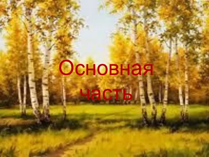 Основная часть