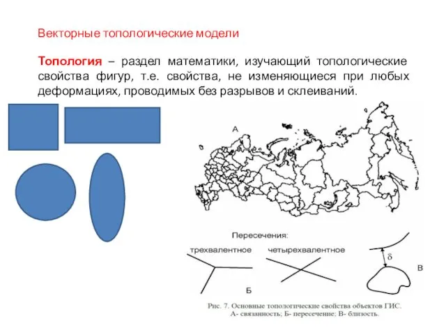 Векторные топологические модели Топология – раздел математики, изучающий топологические свойства