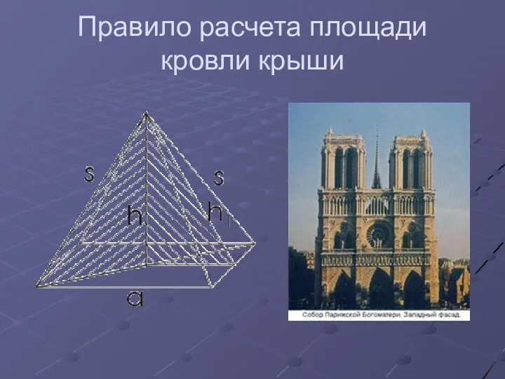 Правило расчета площади кровли крыши