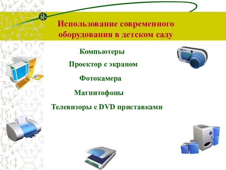 Использование современного оборудования в детском саду Оформление документации, повышение проф.мастерства