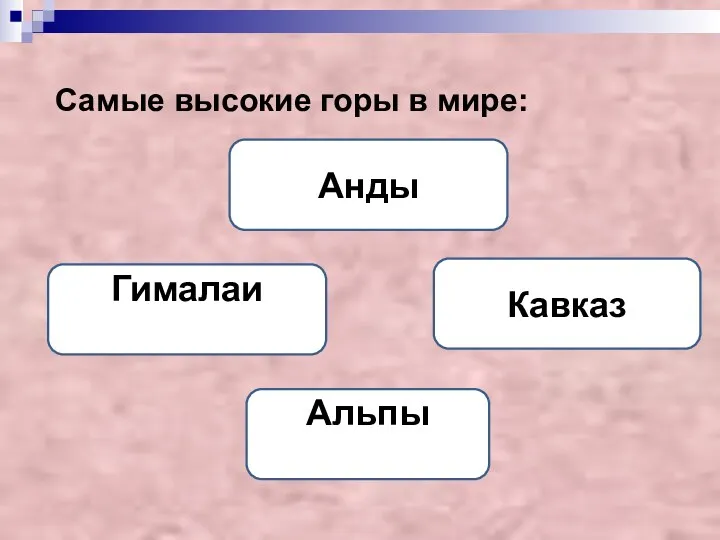 Самые высокие горы в мире: Гималаи Анды Кавказ Альпы