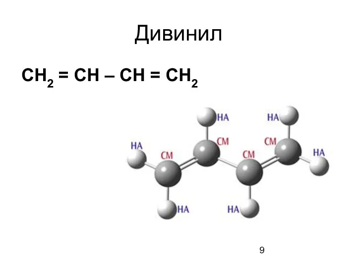 Дивинил СН2 = СН – СН = СН2
