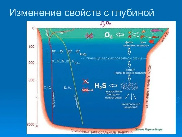 Изменение свойств с глубиной