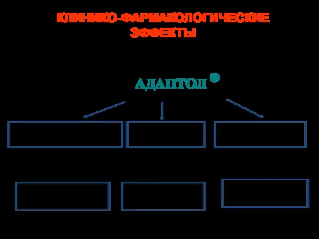 НООТРОПНОЕ АНАЛЬГЕТИЧЕСКОЕ ТРАНКВИЛИЗИРУЮЩЕЕ СТРЕСС-ПРОТЕКТОРНОЕ АДАПТОГЕННОЕ КЛИНИКО-ФАРМАКОЛОГИЧЕСКИЕ ЭФФЕКТЫ АДАПТОЛ ВЕГЕТОСТАБИЛИЗИРУЮЩЕЕ ®