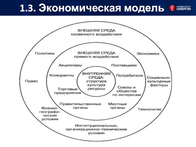 1.3. Экономическая модель