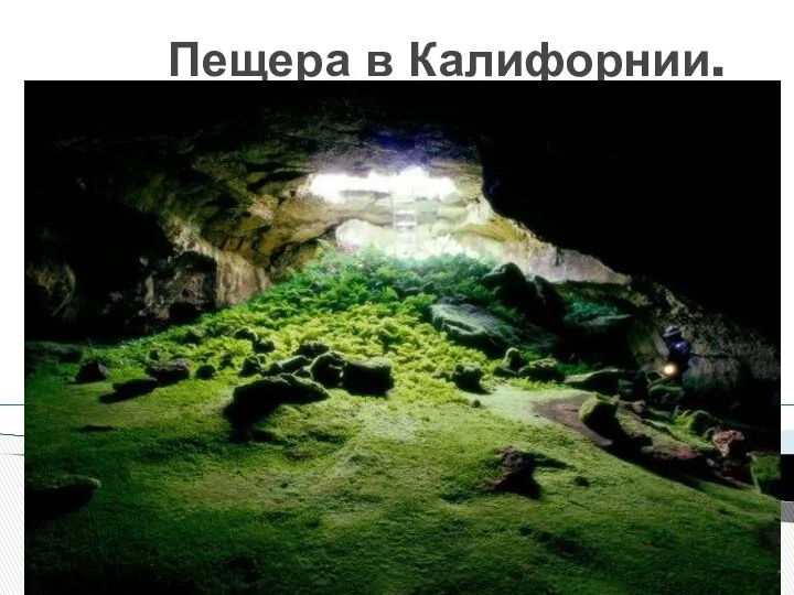 Пещера в Калифорнии.