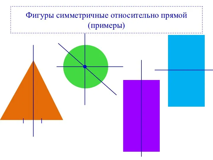 Фигуры симметричные относительно прямой (примеры)