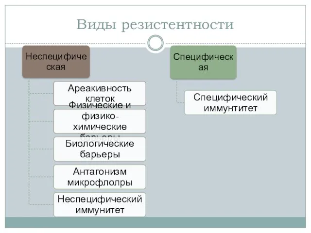 Виды резистентности