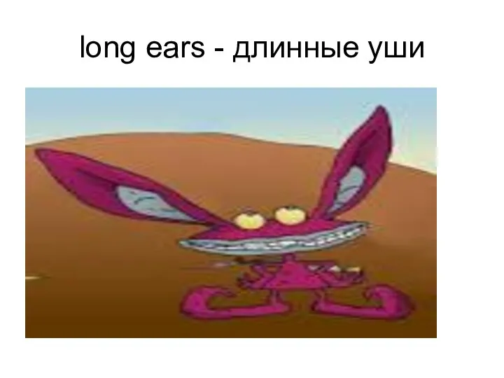 long ears - длинные уши