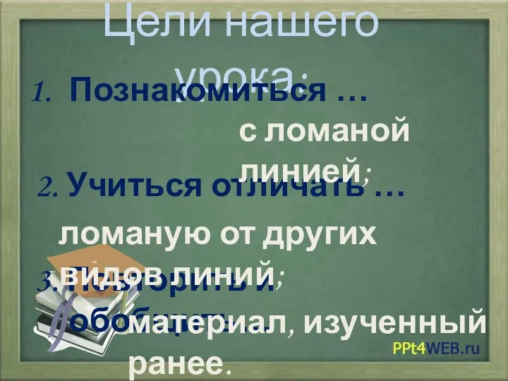 Цели нашего урока: Познакомиться … 2. Учиться отличать … 3.