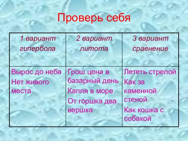 Проверь себя