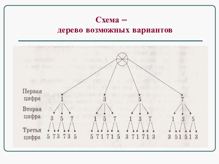 Схема – дерево возможных вариантов