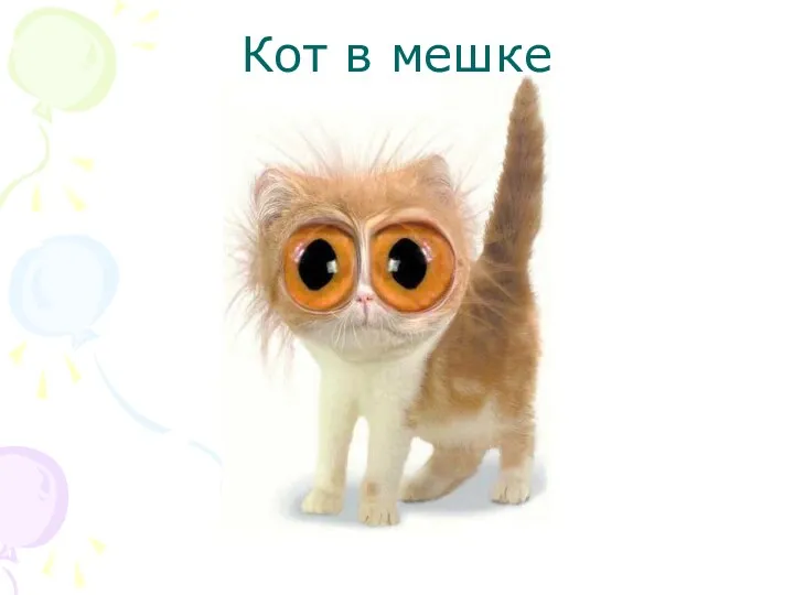 Кот в мешке