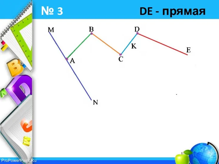 № 3 DE - прямая