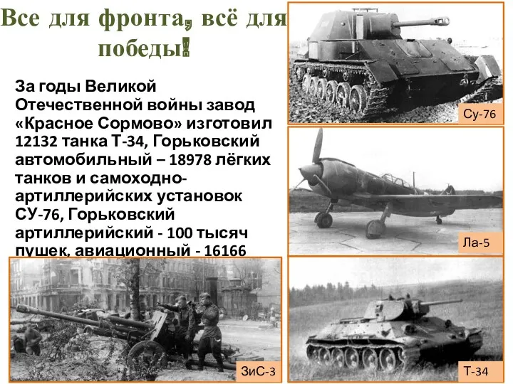 За годы Великой Отечественной войны завод «Красное Сормово» изготовил 12132