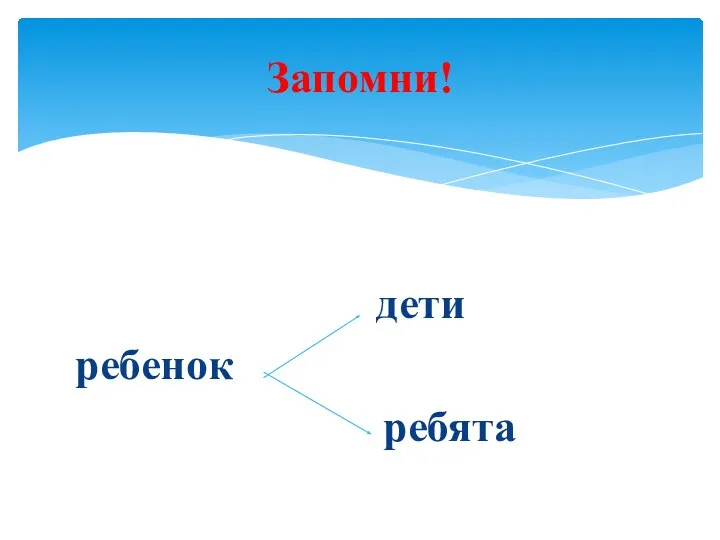 дети ребенок ребята Запомни!