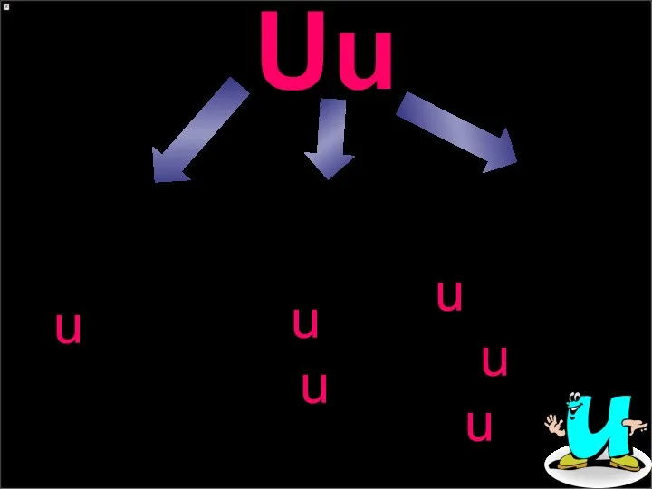 Uu [ju] [uː] [ʌ] umbrella mum bus tube ruler July