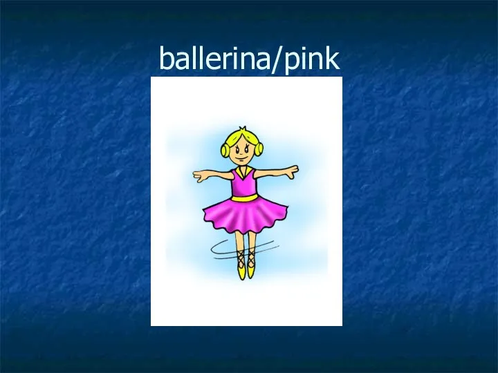 ballerina/pink