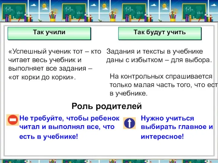 Не требуйте, чтобы ребенок читал и выполнял все, что есть