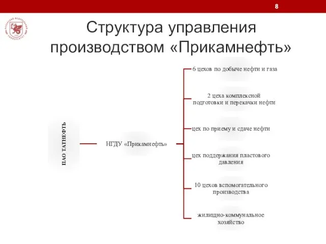 Структура управления производством «Прикамнефть»