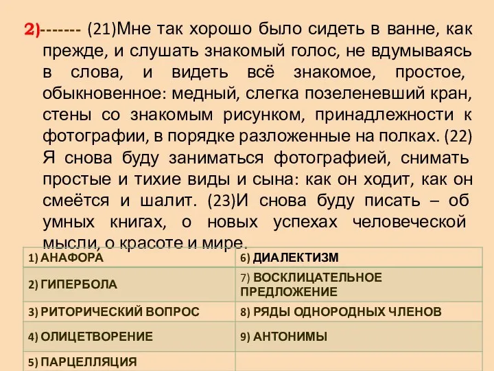 2)------- (21)Мне так хорошо было сидеть в ванне, как прежде,