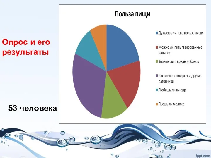 Опрос и его результаты 53 человека