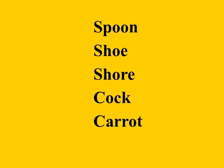 Spoon Shoe Shore Cock Carrot