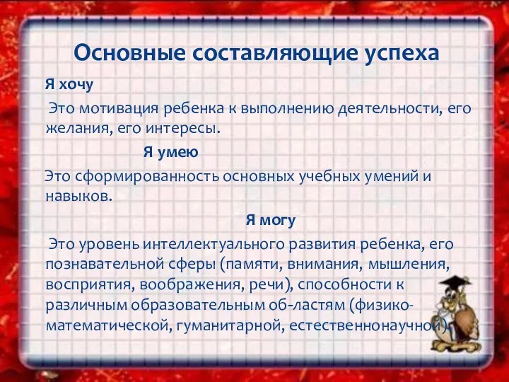 Я хочу Это мотивация ребенка к выполнению деятельности, его желания,