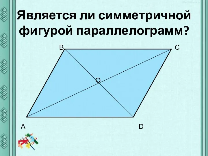 Является ли симметричной фигурой параллелограмм?