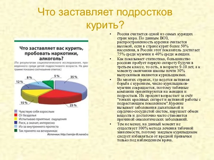 Что заставляет подростков курить? Россия считается одной из самых курящих