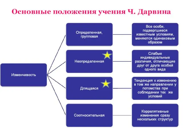 Основные положения учения Ч. Дарвина