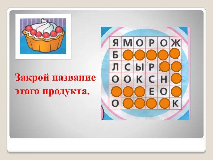 Закрой название этого продукта.