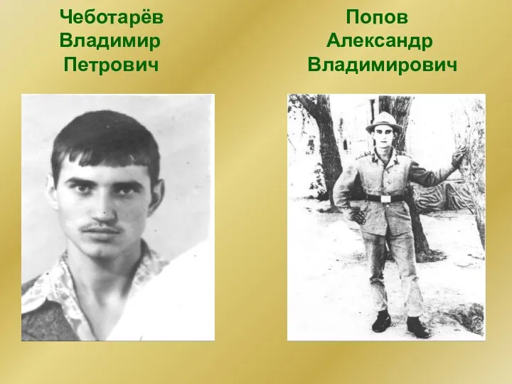 Чеботарёв Попов Владимир Александр Петрович Владимирович