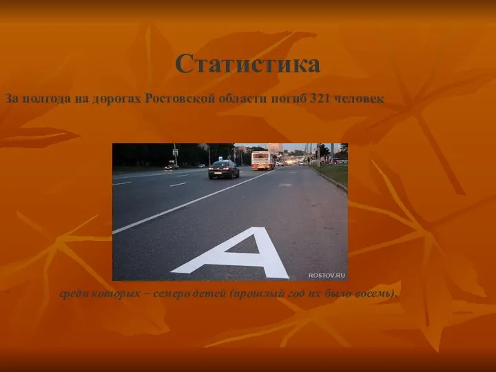 Статистика За полгода на дорогах Ростовской области погиб 321 человек – среди которых