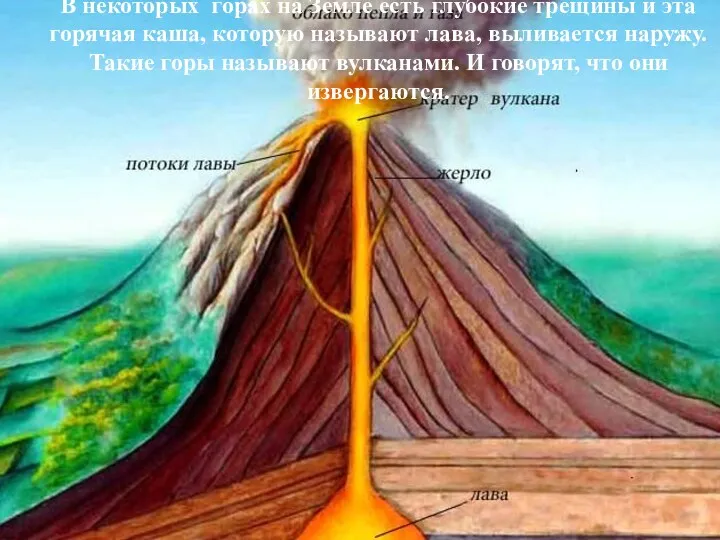 В некоторых горах на Земле есть глубокие трещины и эта