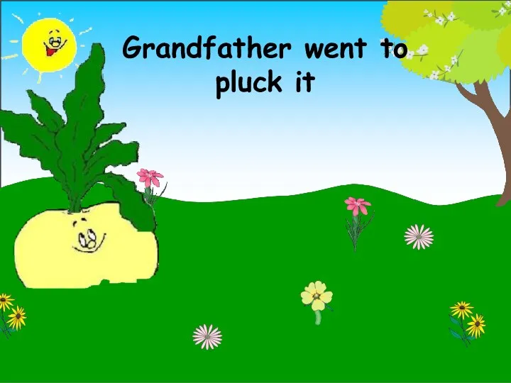 Grandfather went to pluck it
