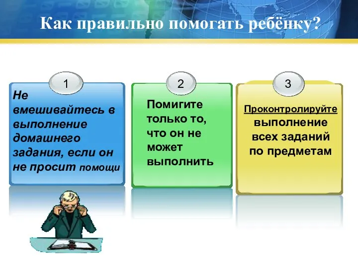 Как правильно помогать ребёнку? Не вмешивайтесь в выполнение домашнего задания,