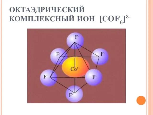 ОКТАЭДРИЧЕСКИЙ КОМПЛЕКСНЫЙ ИОН [COF6]3-