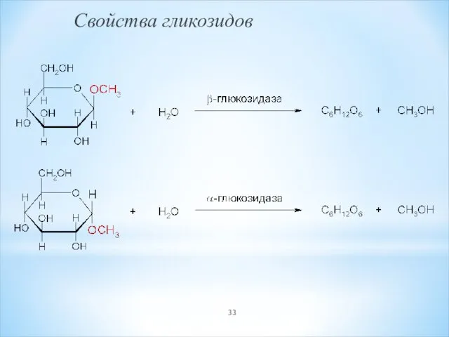 Свойства гликозидов