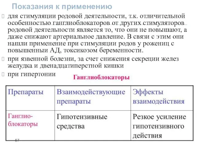 Показания к применению для стимуляции родовой деятельности, т.к. отличительной особенностью